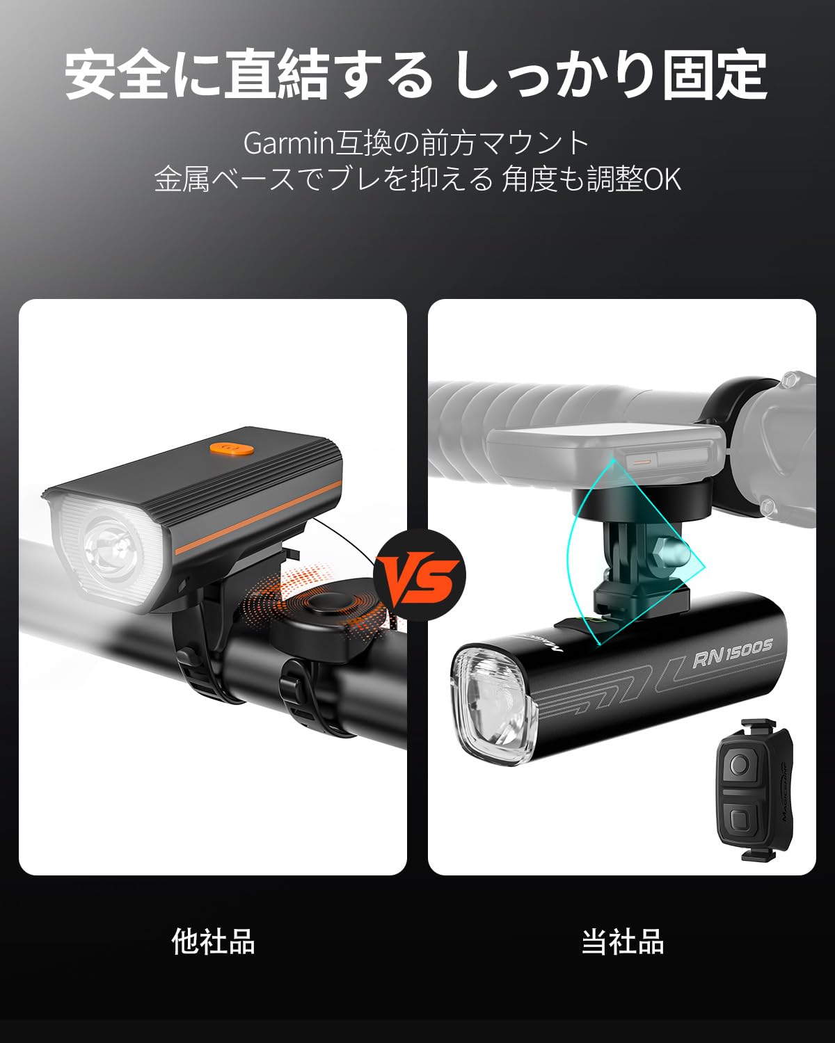 Amazon | Magicshine RN 1500S 自転車 ライト ロードバイクライト 吊り