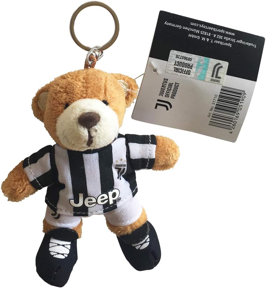 Giemme Juventus Bear Keyring New Logo Official Product