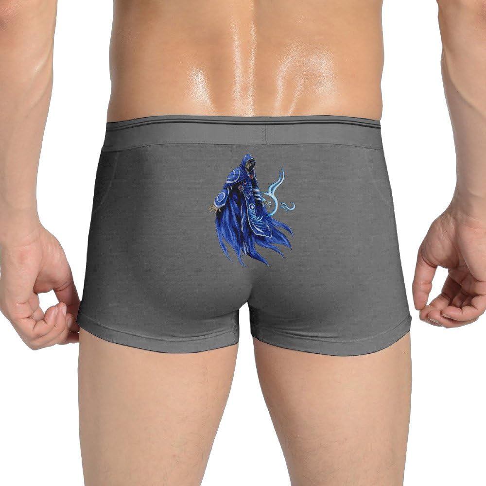 NING Sexy Magie Gathering Seamless Stretchable Boxer Panties For Fashionable Men Ash XXL
