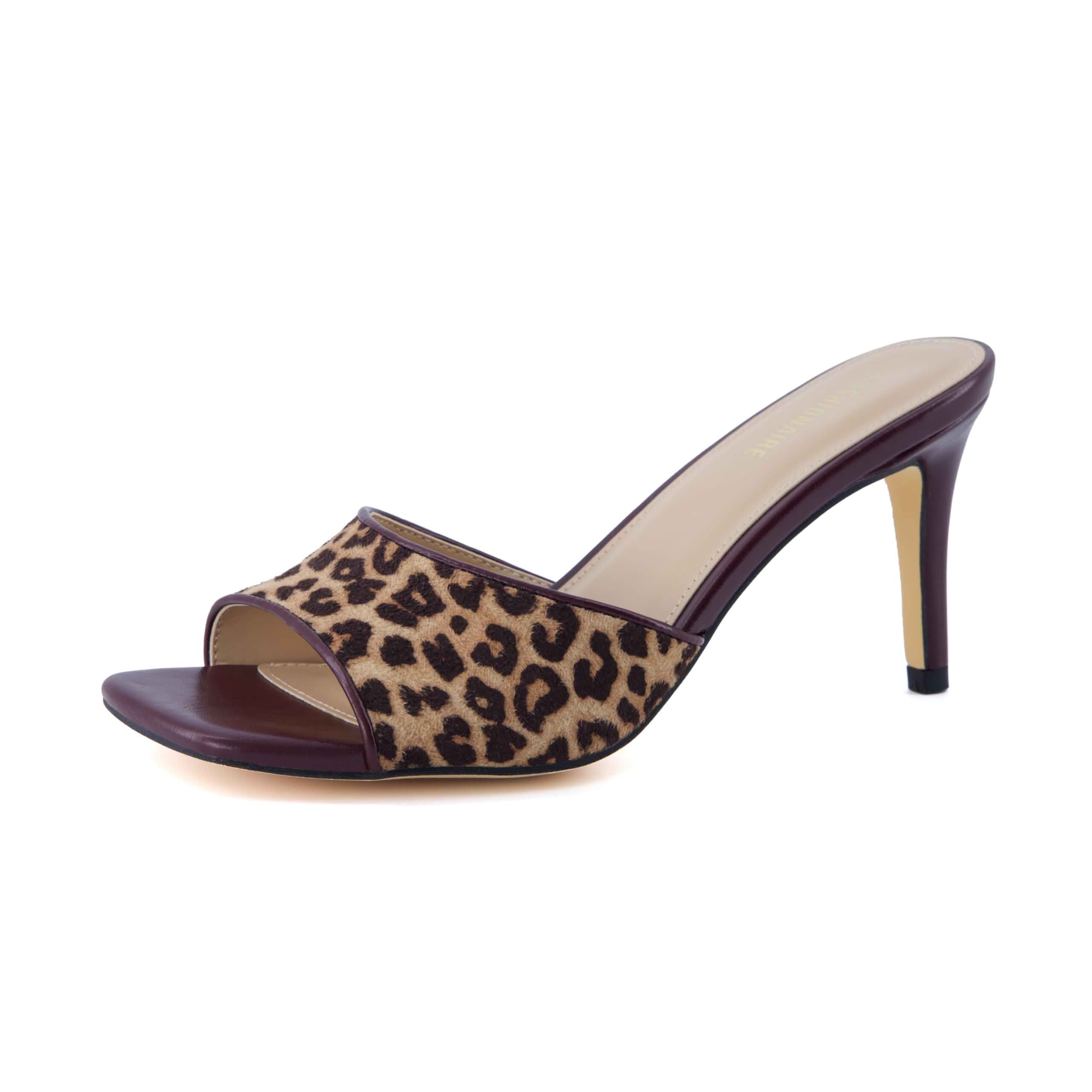CUSHIONAIRE Evie Kitten Heel Sandals for Women, Slip On One Band Dress Sandals with Memory Foam, Wide Widths and 3 Inch Heel