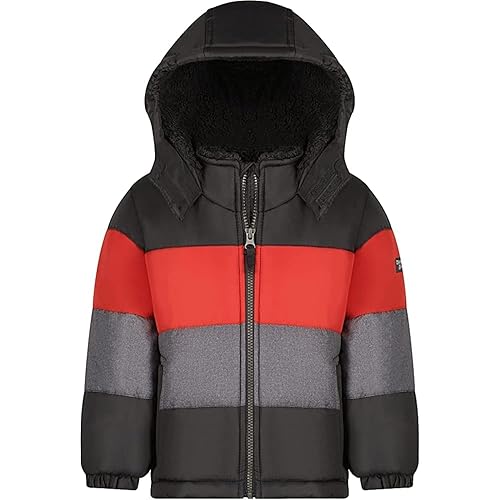 Osh Kosh boys Heavyweight Colorblock Puffer Coat