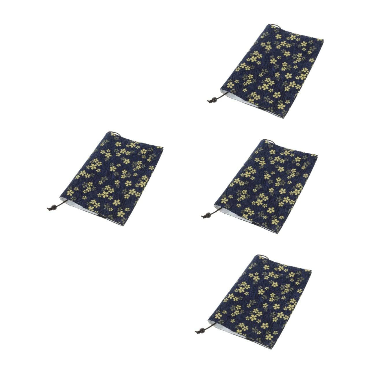 MAGICLULU 4piezas Cubierta De Libro Decorativa Tela De Flores Para Estudiantes y Notas Reutilizable Para Libros De Tapa Dura Diseño Ecológico y Ligero