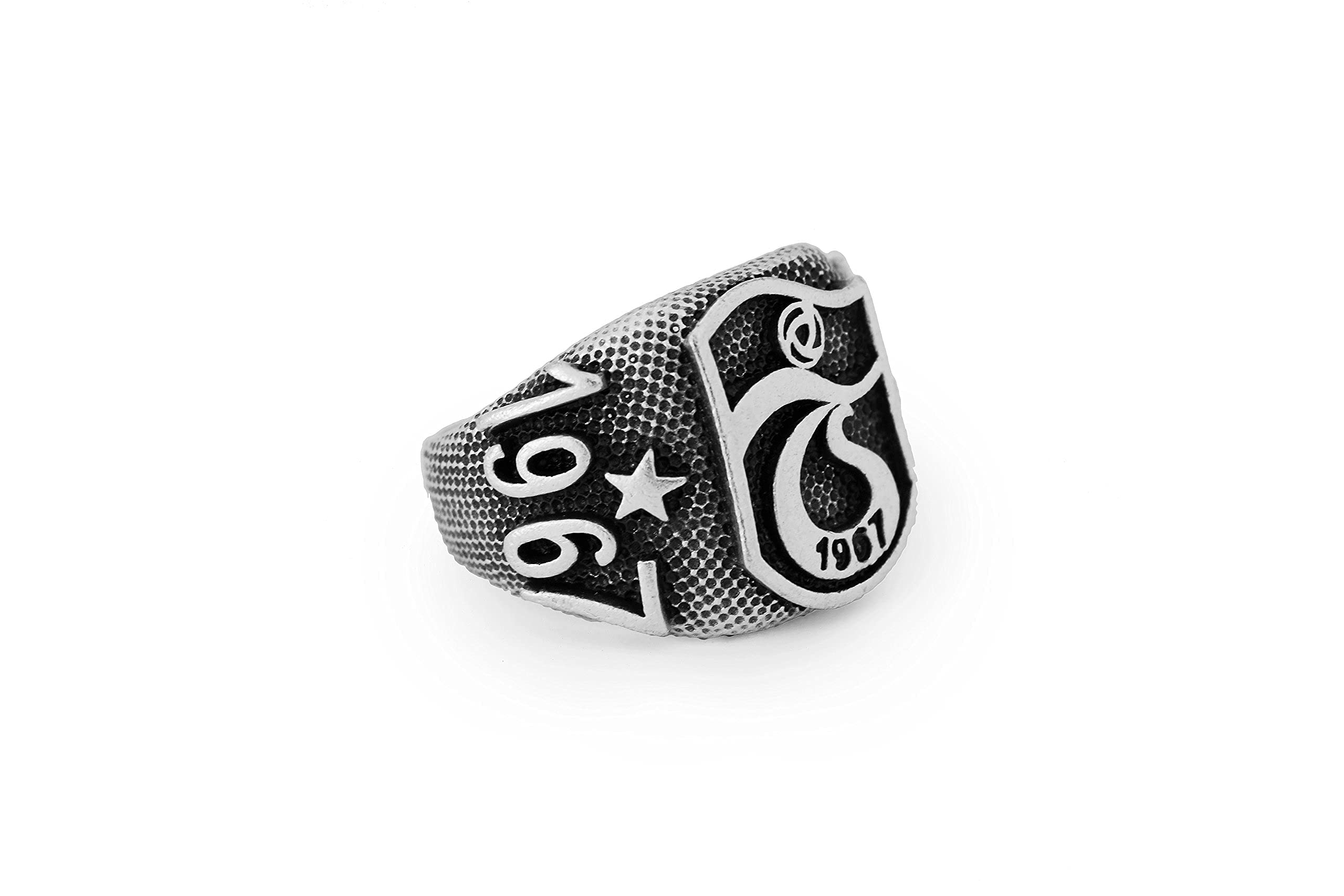 Remi Bijou Gök-Türk Handgemachte Schatulle mit Schmuck Set 'Trabzonspor' für Herren: Set aus Halskette, Ring, Armband, Gebetskette - Tesbih, Schlüsselanhänger