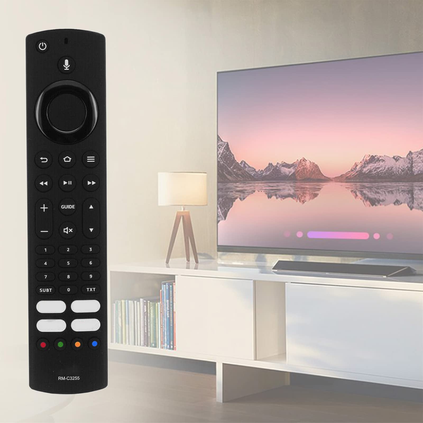 Telecomando di ricambio per JVCAlexaFire RM-C3255 LT-32CF600 LT-40CF700, telecomando di ricambio per Smart TV, casa, adulti, adolescenti, unisex, uomini e donne