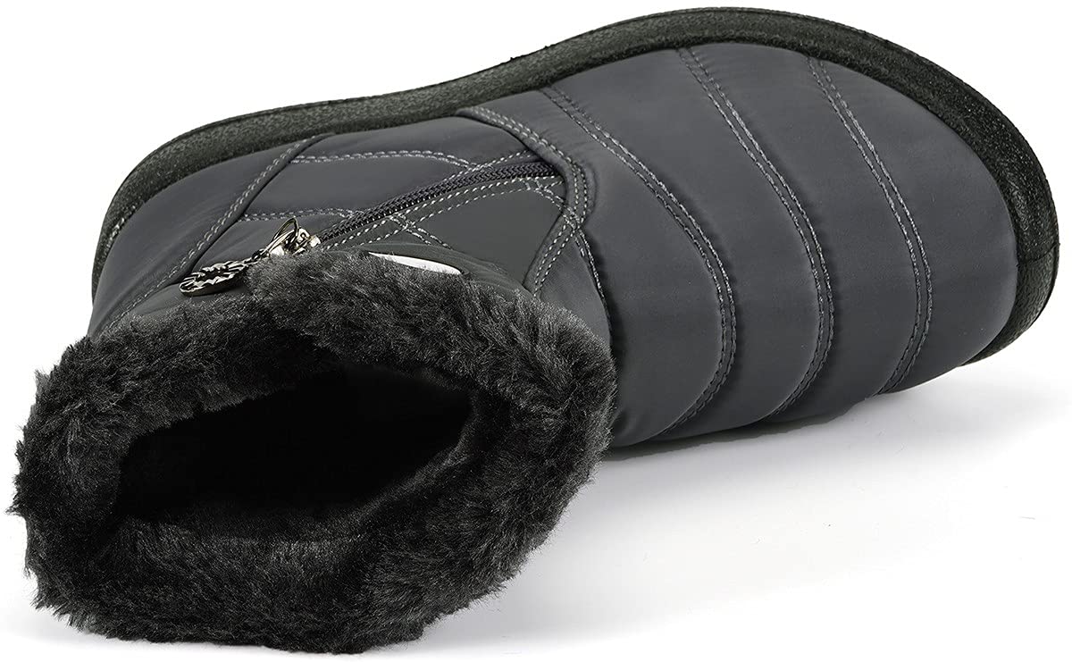Gaatpot Stivali da Neve Ragazzi Ragazze Scarpe Invernali Bambini Fodera Calda Stivali Piatto Impermeabili Stivaletti Morbide Antiscivolo