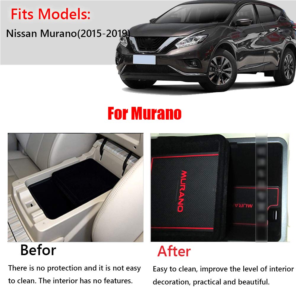 Great-luck Car Interior Accessories Door Storage Mat, Gate Slot Mat, Coaster Mat Dust-Proof Anti-Slip 20Pcs/Set(Blue) for Nissan Murano 2015 2016 2017 2018 2019 2020 2021