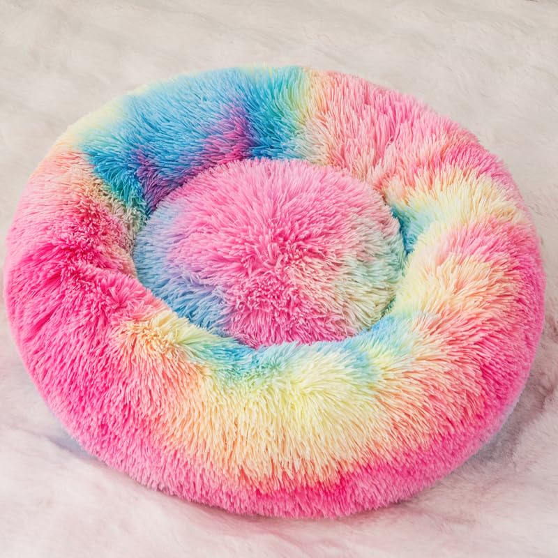 Fhodigogo Katzenbett Flauschig Katzenkorb Hundebett Kleine Hunde Katzen Bett Hundekissen Hundekorb Dog Bed Katzenkörbchen Katzenkörbchen Hundekissen Kleine Hunde Für bis 3kg Pet
