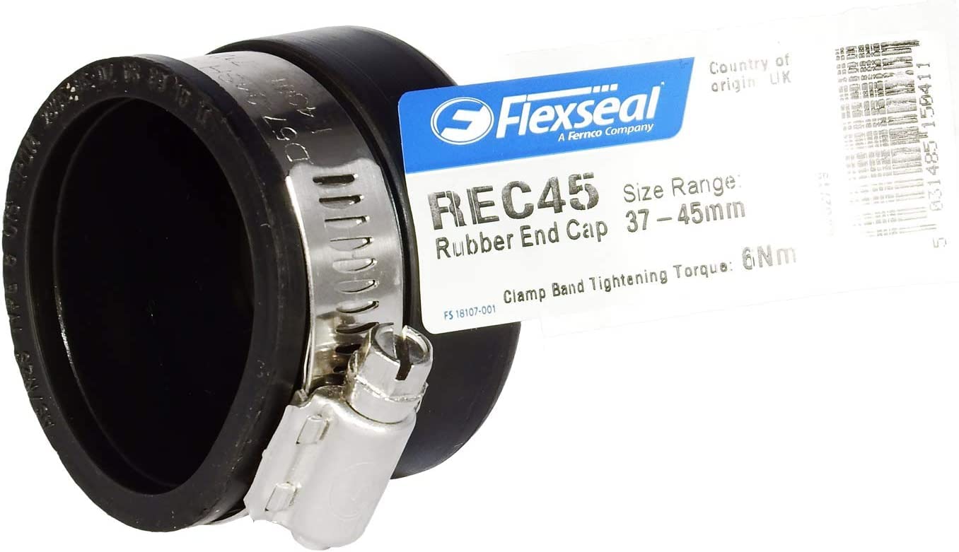 Fernco REC45 EPDM Rubber Stop End Cap - 37-45mm
