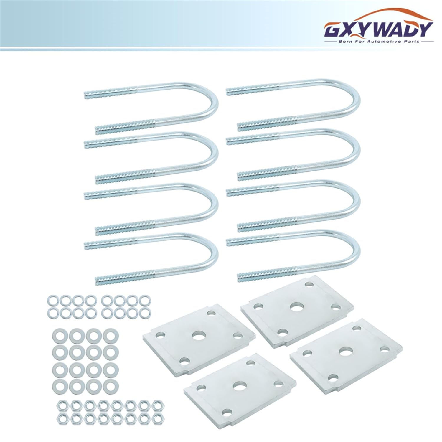 GXYWADY 2 Set Trailer U-Bolt Kit Replacement for 5200-7000 lb Trailer Axles