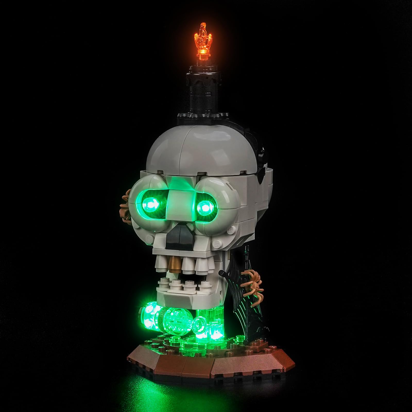 LocoLee LED Light Set Compatible with LEGO 40883 Halloween Skull Candle