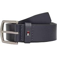 Tommy Hilfiger Uomo Cintura Denton Pebble 4,0 cm Fibbia ad Ardiglione