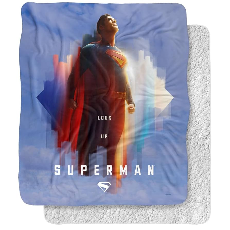 Amazon.com: LOGOVISION Superman 2025 Look Up Shield Silky