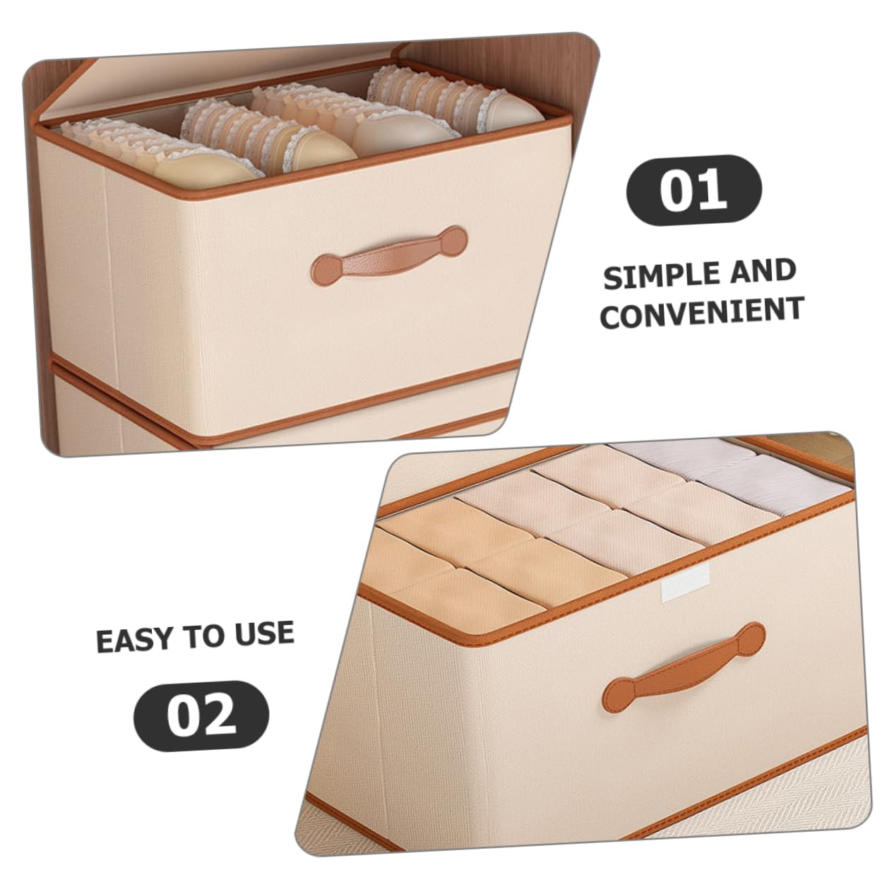 Zerodeko Faltbare Aufbewahrungsbox Mit Deckel Aus Stoff Für Kleidung Decken Und Accessoires Für Wohnzimmer Schlafzimmer Und Bad Platzsparend Und Leicht Transportierbar