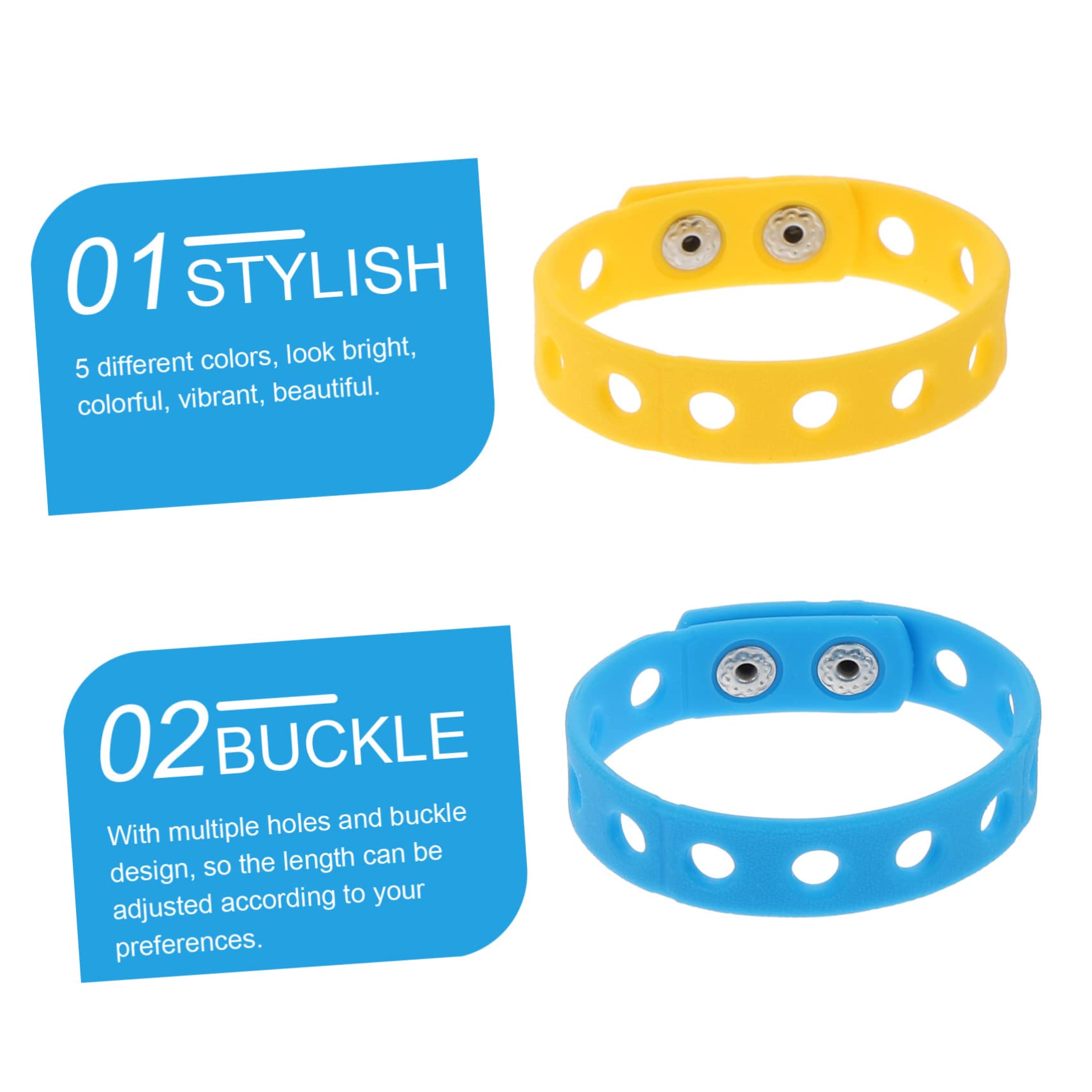 Toyvian 30 Pz Braccialetto Braccialetti Sportivi Unisex Bracciale Regolabile Braccialetti Di Gomma Personalizzati Cinturini Da Polso Accessori Per Scarpe Uomo Elasticità Gel Di Silice