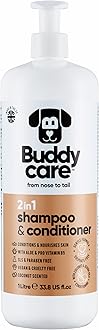 2in1 Dog Shampoo & Conditioner by Buddycare | Coconut Scented | With Aloe Vera and Pro Vitamin B5 (1L)