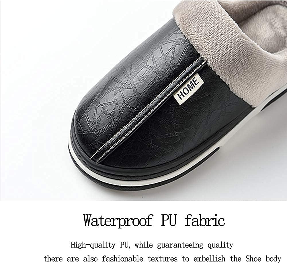 Asifn Herren Damen Hausschuhe Memory House Outdoor Indoor Schuhe Slipper Sohle Clog Anti-Rutsch-Komfort Fleece-Futter Fuzzy Baumwolle