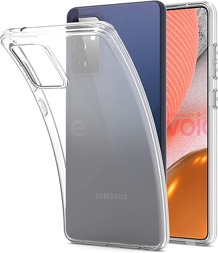 Miniatura 1 de CoverON Funda delgada de TPU diseñada para Samsung Galaxy A52, cubierta suave flexible del teléfono - transparente
