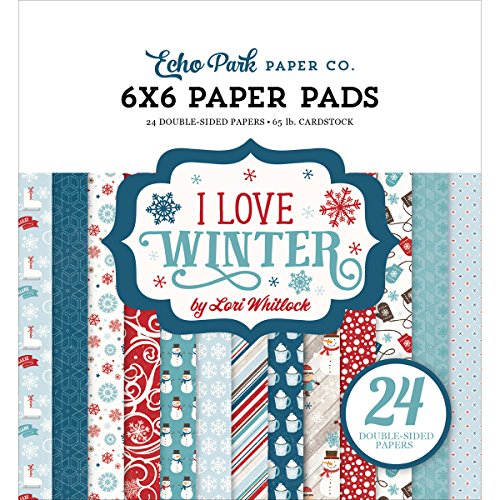 Echo Park Paper Company ILW115023 I Love Winter 6x6 Paper Pad Echo Park Paper Company ILW115023 I Love Winter 6x6 Paper Pad