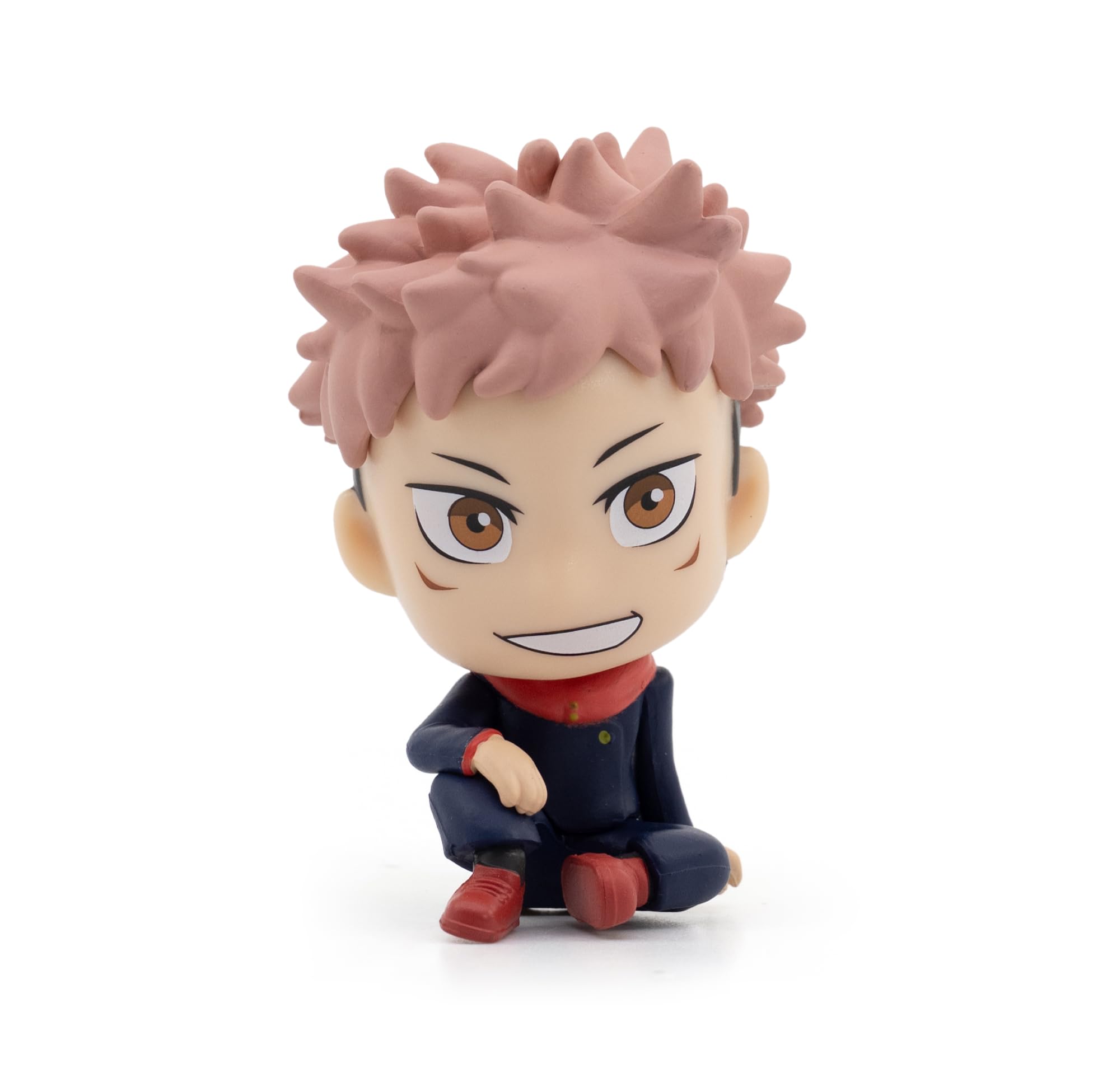 YuMe Jujutsu Kaisen Bobble Head, Yuji Itadori 2.5" Mini Figure Collectable in Hero Window Box | Officially Licensed Crunchyroll Merchandise | Toy Gift for Kids, Adults & Manga Fans | Get All 8 Figures