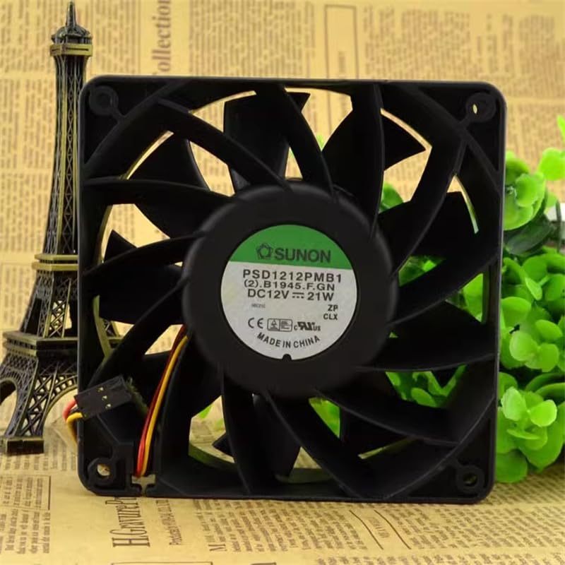 1238 Fan PSD1212PMB1 12V 21W 3-Wire 120x120x38mm dc axial Fans Server Cooling Fan