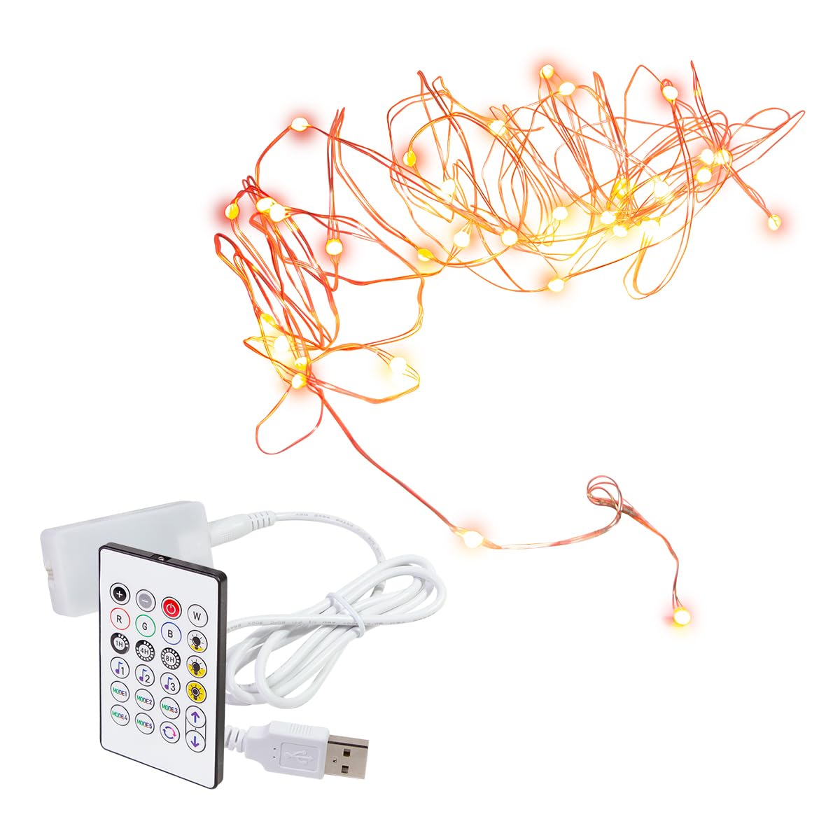 LogiLink SH0130 - Wi-Fi Smart Home łańcuch świetlny RGB z pilotem zdalnego sterowania, kompatybilny z Tuya, obsługuje Amazon Alexa i Google Home, 5 m