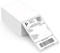 MUNBYN 4x6 Thermal Shipping Labels 500 Fanfold Pack - Commercial Grade Direct Thermal for UPS FedEx USPS Amazon