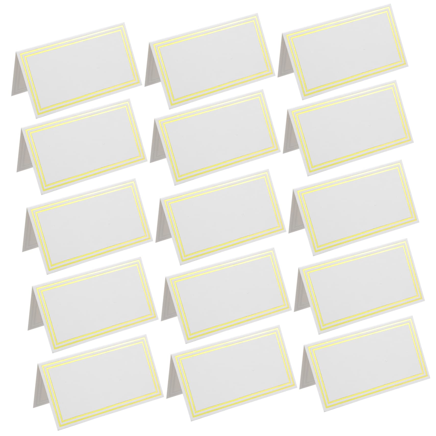 DOITOOL 3 Sätze Tischkarten Mit Bronziertem Design Elegante Namenskarten Für Hochzeiten Und Dinnerpartys Hochwertige Tischdekoration 60 Stück * 3