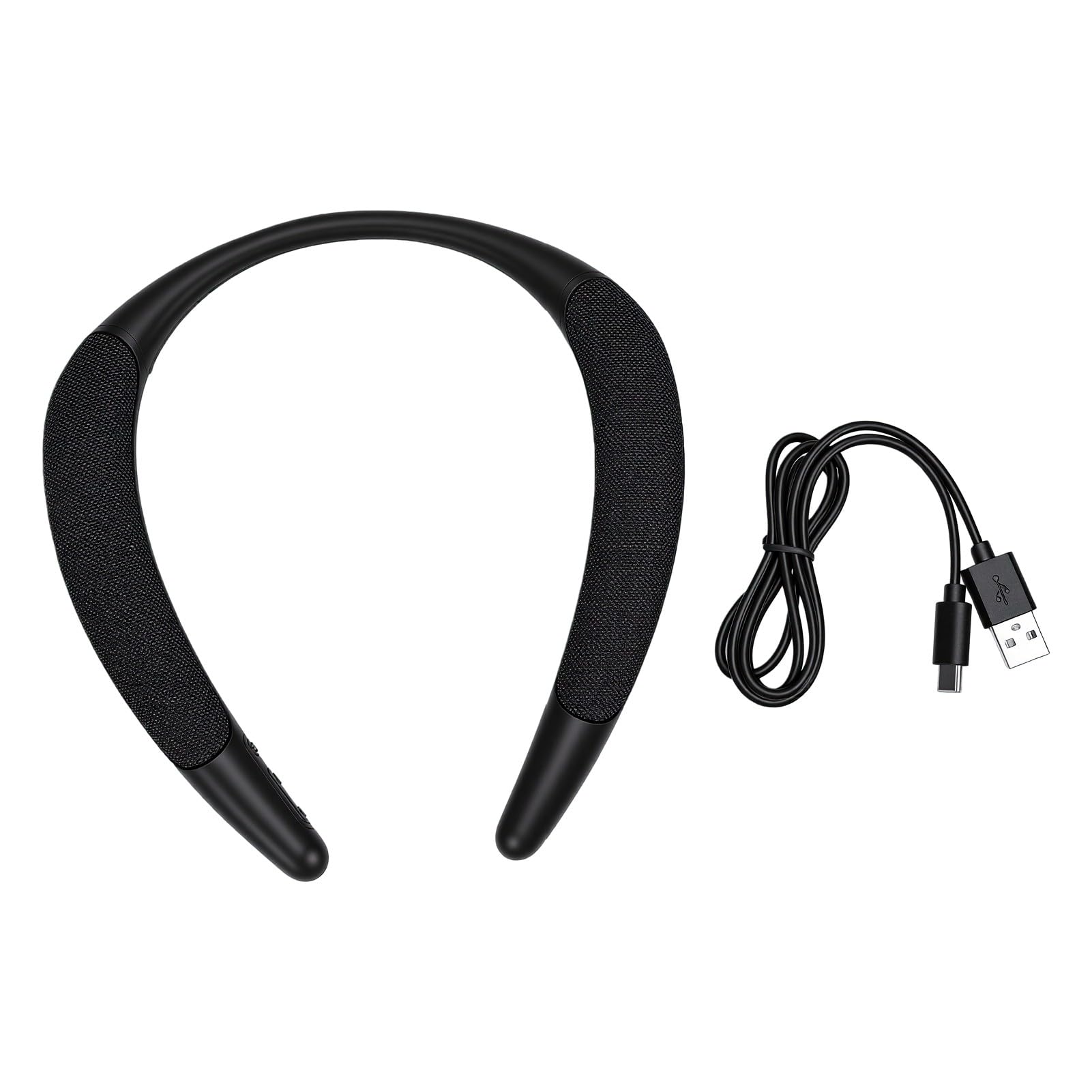 Altoparlante Wireless con Archetto da Collo, Stereo Portatile Impermeabile per attività Sportive All'aperto, Tessuto Leggero