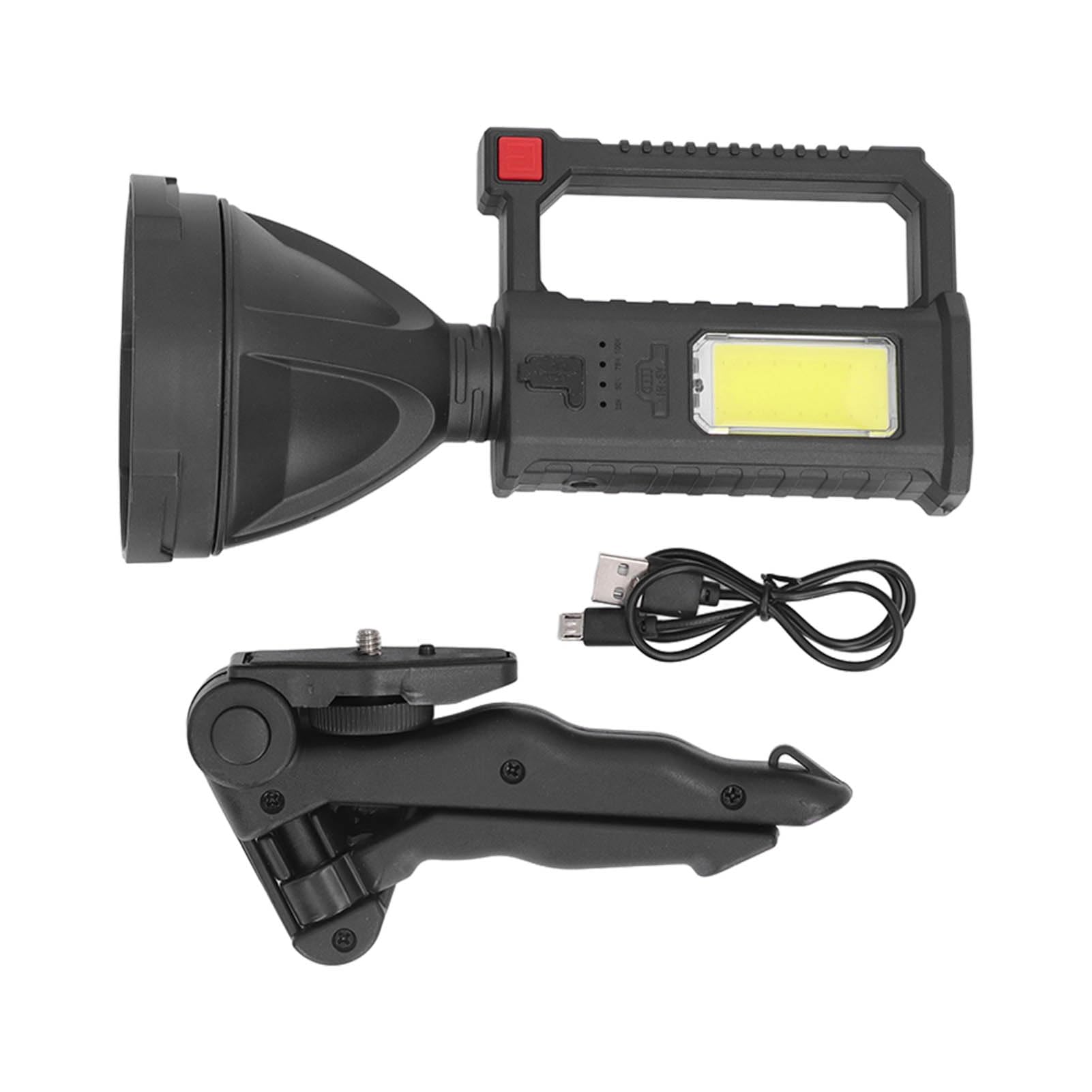 Projecteur USB P70 Premium, Lampe de Poche d'extérieur, Lanterne ABS 1200Mah, Torche, Support d'urgence pour éclairage Optimal