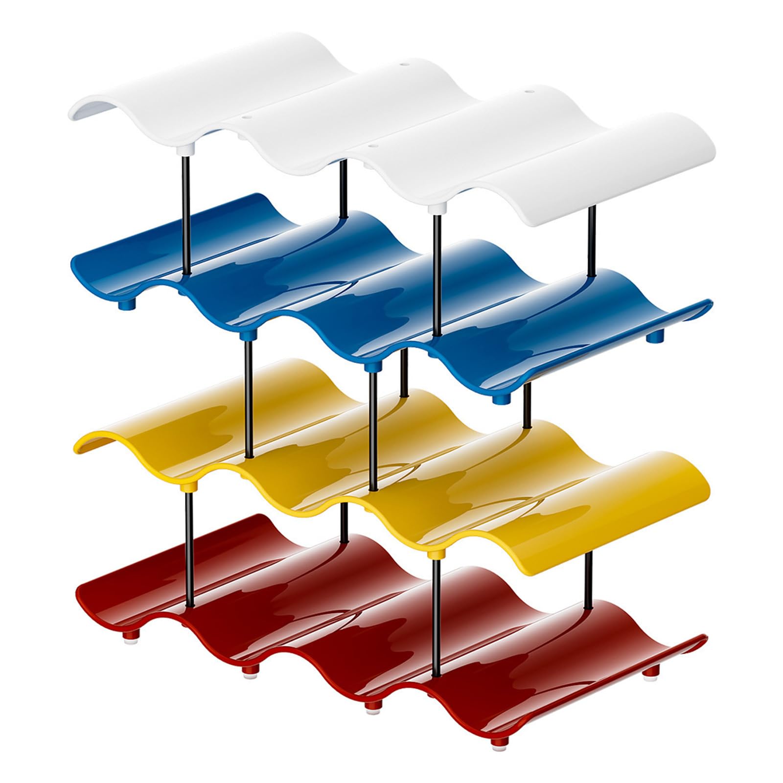 Xinsheinelry Practical Cup Shelf with Ergonomic Shape and Portable Structure Organizers Designed for Optimal Space Utilization Stackable Shelf