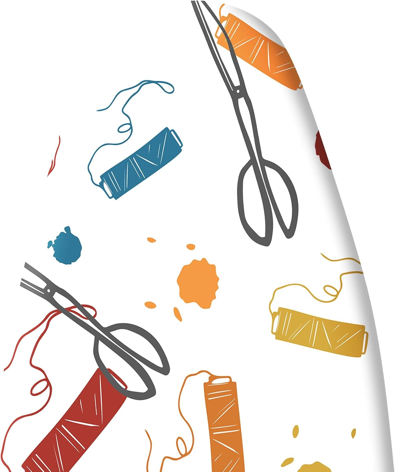 Extra Thick Ironing Board Cover and Pad, 15x54 Ironing Board Cover, Resist Scorching and Staining,Elastic Edges,Art of Life Iron Sew Scissors