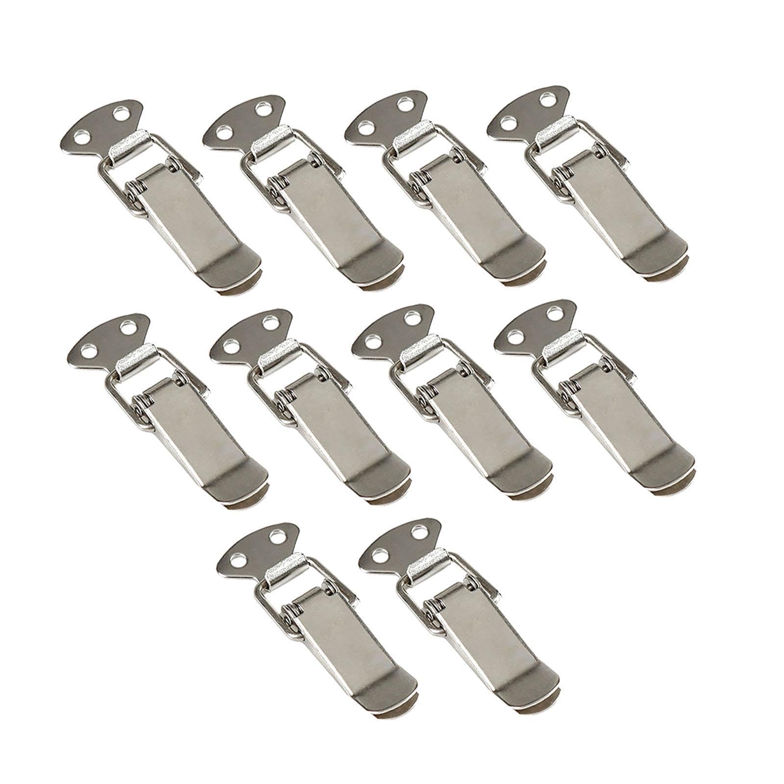 10x Spring Loaded Toggle Latch Toggle Latch Metal Lock for Box Window Bucket Without Padlock Hole|Home & Garden | Home Improvement | Building & Hardware | Doors & Door Hardware-image-35