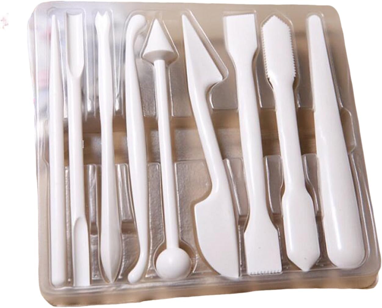 YJIUYUANQ Wagashi Handwork Tool Set, Japanese Wagashi Wakoko Resin Material Tools Handmade Dessert Sculpture Pattern1 Set(9pcs)