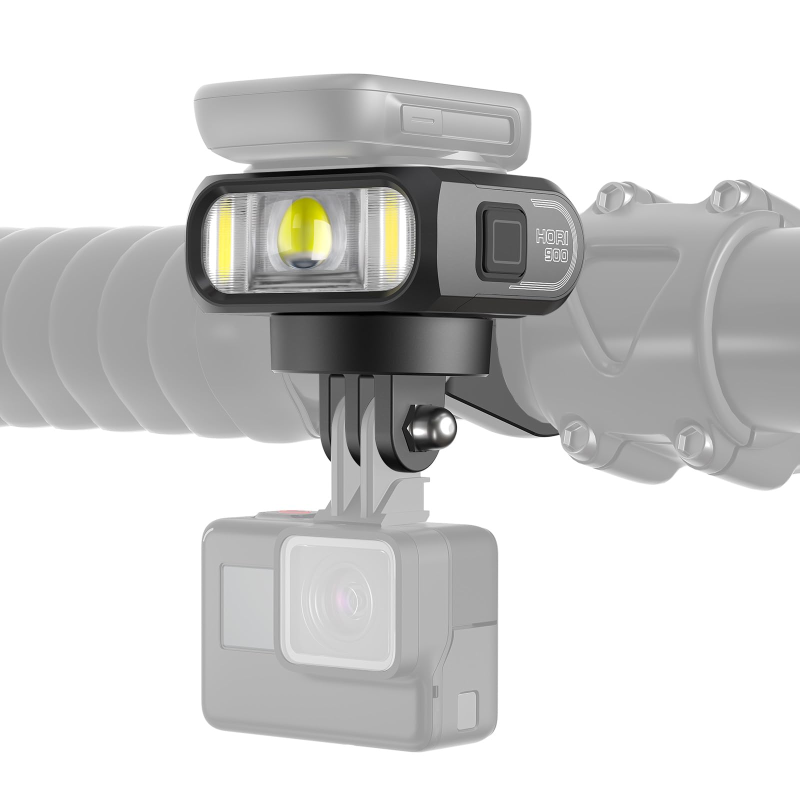 Magicshine Hori900 Phare de vélo à Double Montage 900 lumens Super Lumineux Indépendant DRL Fast USB-C Charge IPX6 étanche