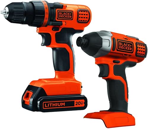 BLACK+DECKER 20V MAX Cordless Drill and Impact Driver, Power Tool