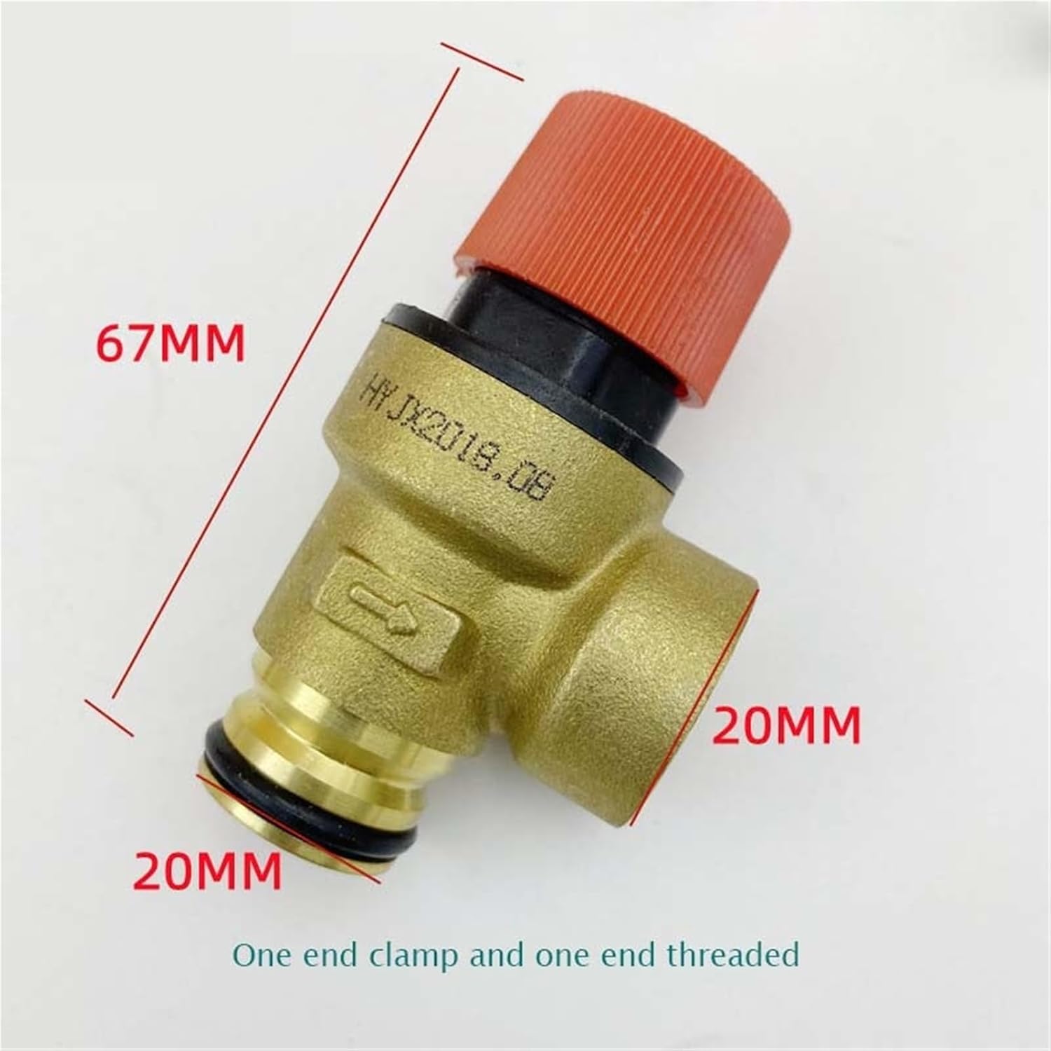 Brass Pressure Relief Valve Bayonet Safety Valve Drain Relief Switch For Water Heater Boiler(WHITE)