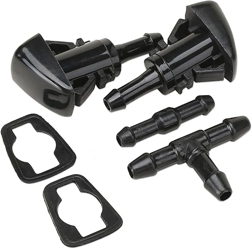 Miniatura 6 de MITZONE Kit de boquillas para limpiaparabrisas compatible con Dodge Ram 1500 2500 3500 Durango Charger Journey Grand Caravan Avenger Jeep Compass