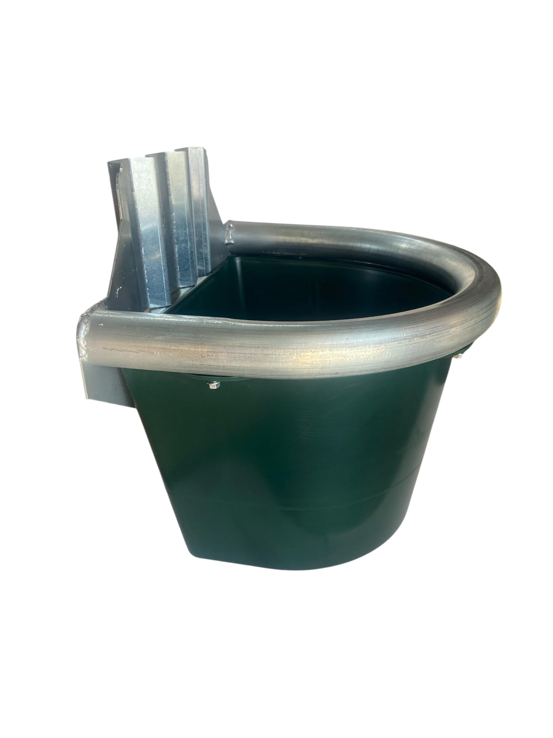 Mangiatoia Semitonda Da Box Con Bordo Zincato