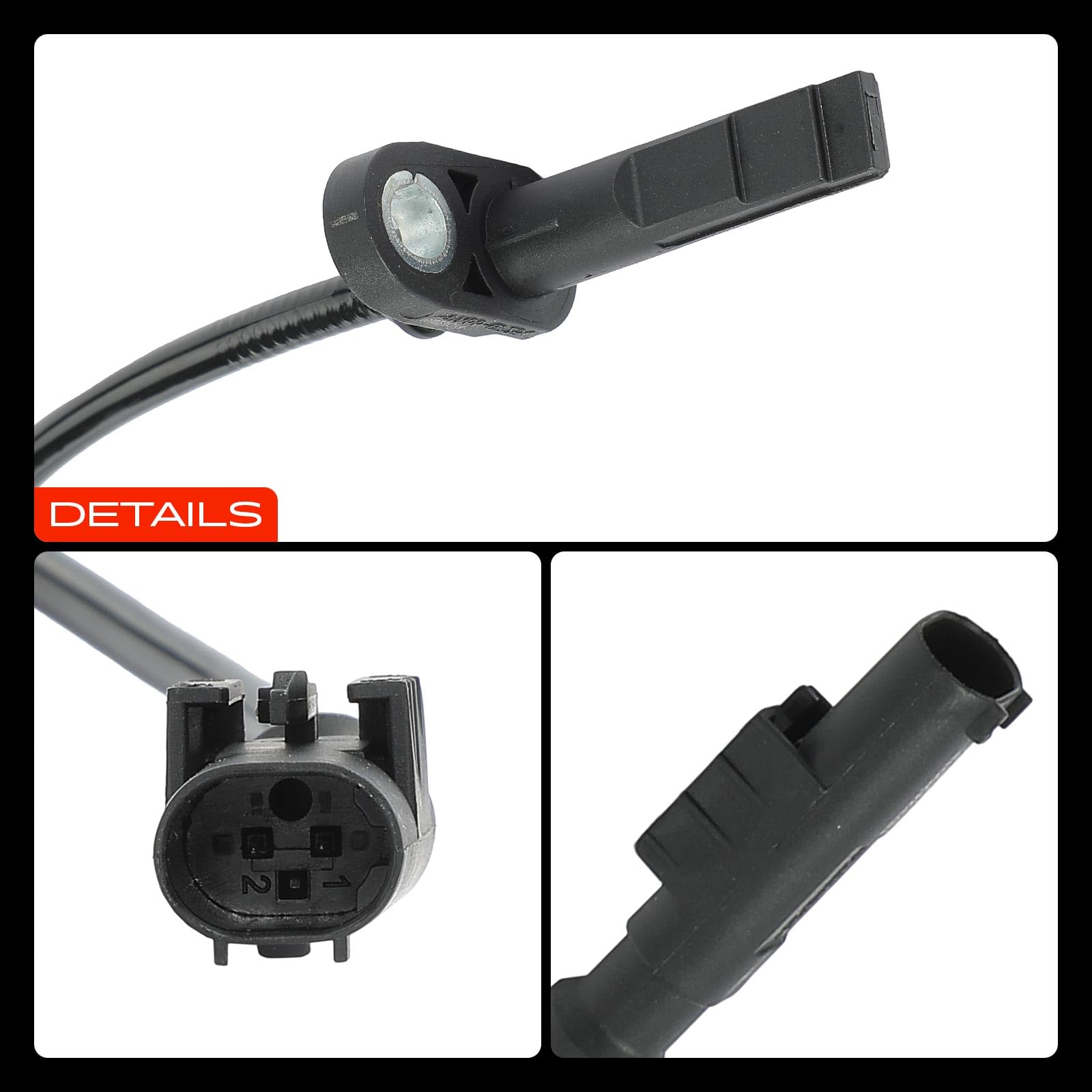 Frankberg Sensore Velocità Ruota Sensore ABS 2-Poli Compatibile con Daily VI Furgone Daily IV Pianale/Telaio Daily V Furgone Daily V Bus Daily VI Pianale/Telaio Replace# 5801279030