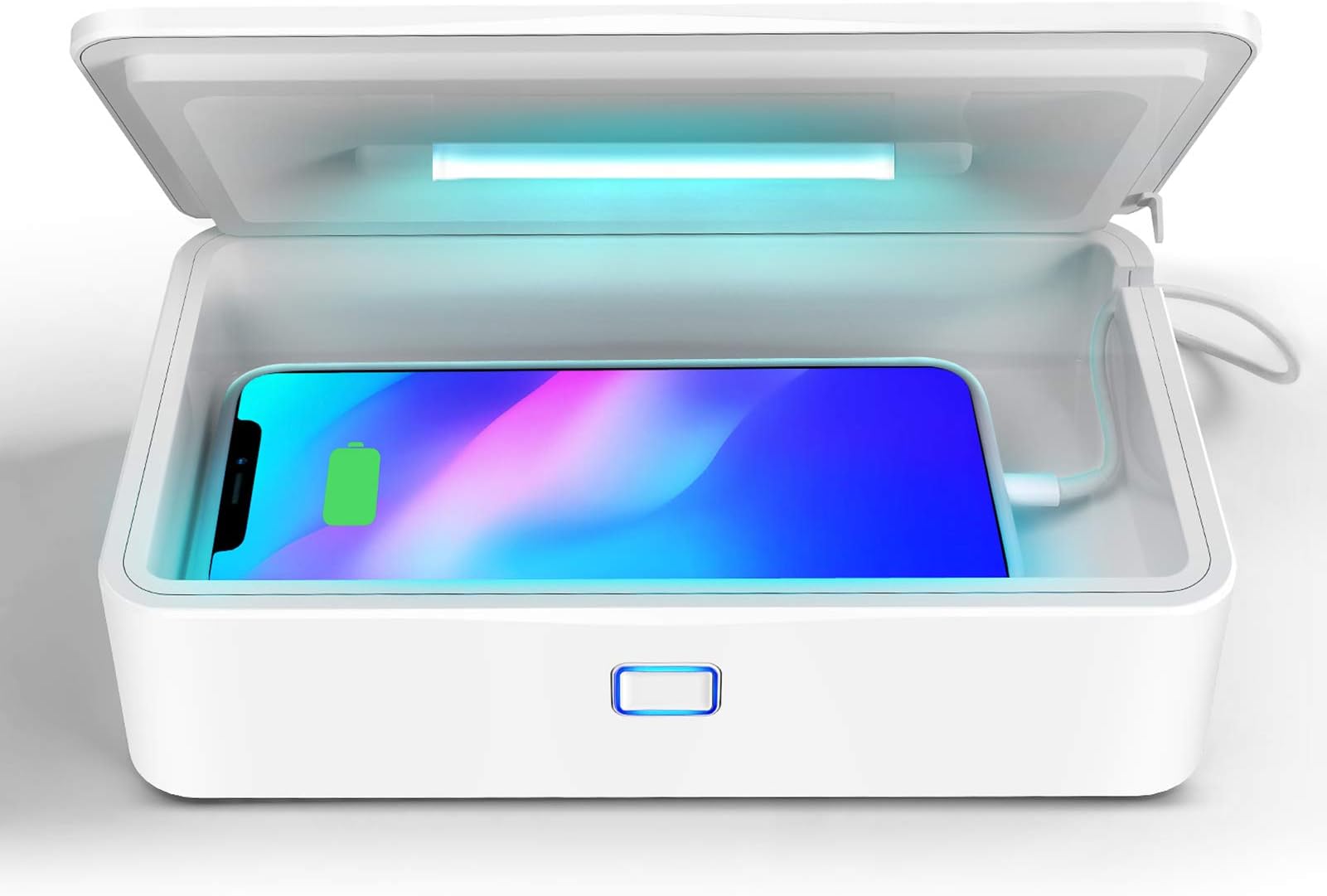 UV Sanitizer,Portable UV Sterilizer Box UVC Light 99.9% Sterilization for Mask,Cell Phone, Makeup Tools, Keys, Glasses, Mobile Phone Toothbrush Cleaning Box