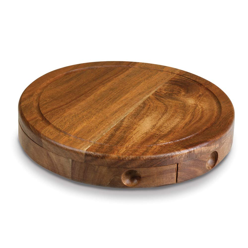 FB JEWELS Solid Brie Acacia Cheese Board Set
