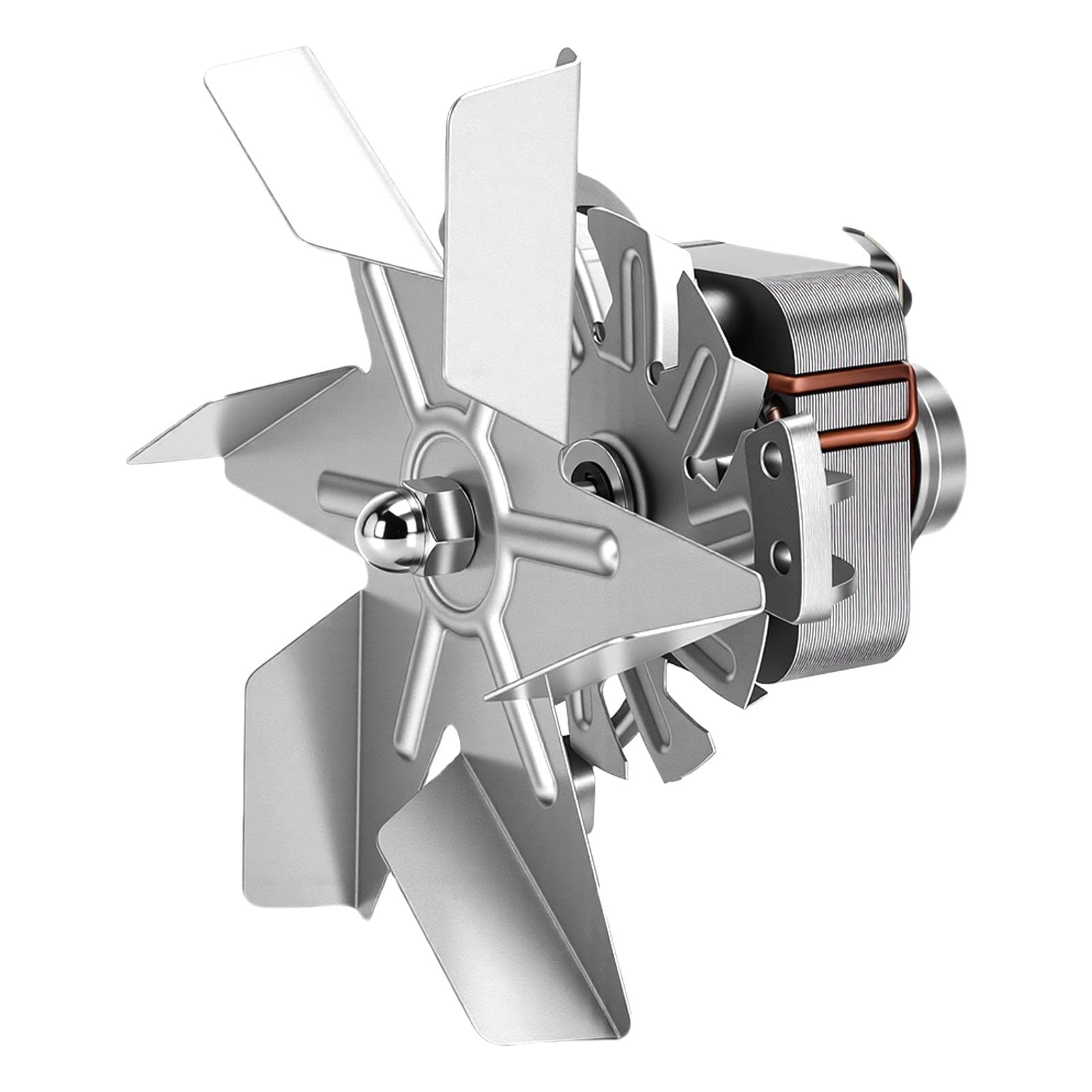 Motor de Ventilador de Horno de Secado, Motor de Ventilador de Convección de Aluminio de 6 Aspas para Aplicaciones Industriales de Temperatura Constante