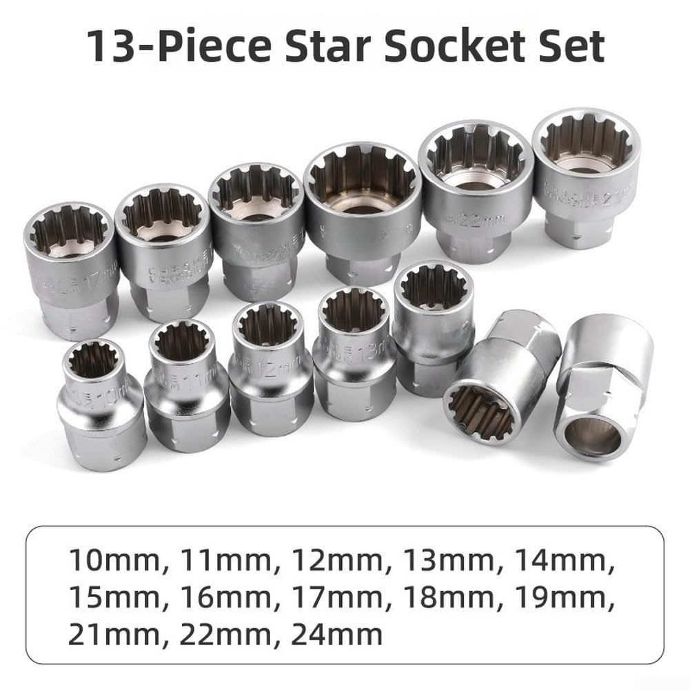 Juego de llaves de vaso de trinquete de 28 piezas, acero al cromo vanadio de 10-24 mm, 3/8 pulgadas y 1/2 pulgadas con barra de extensión, brocas PH SL para reparación de automóviles