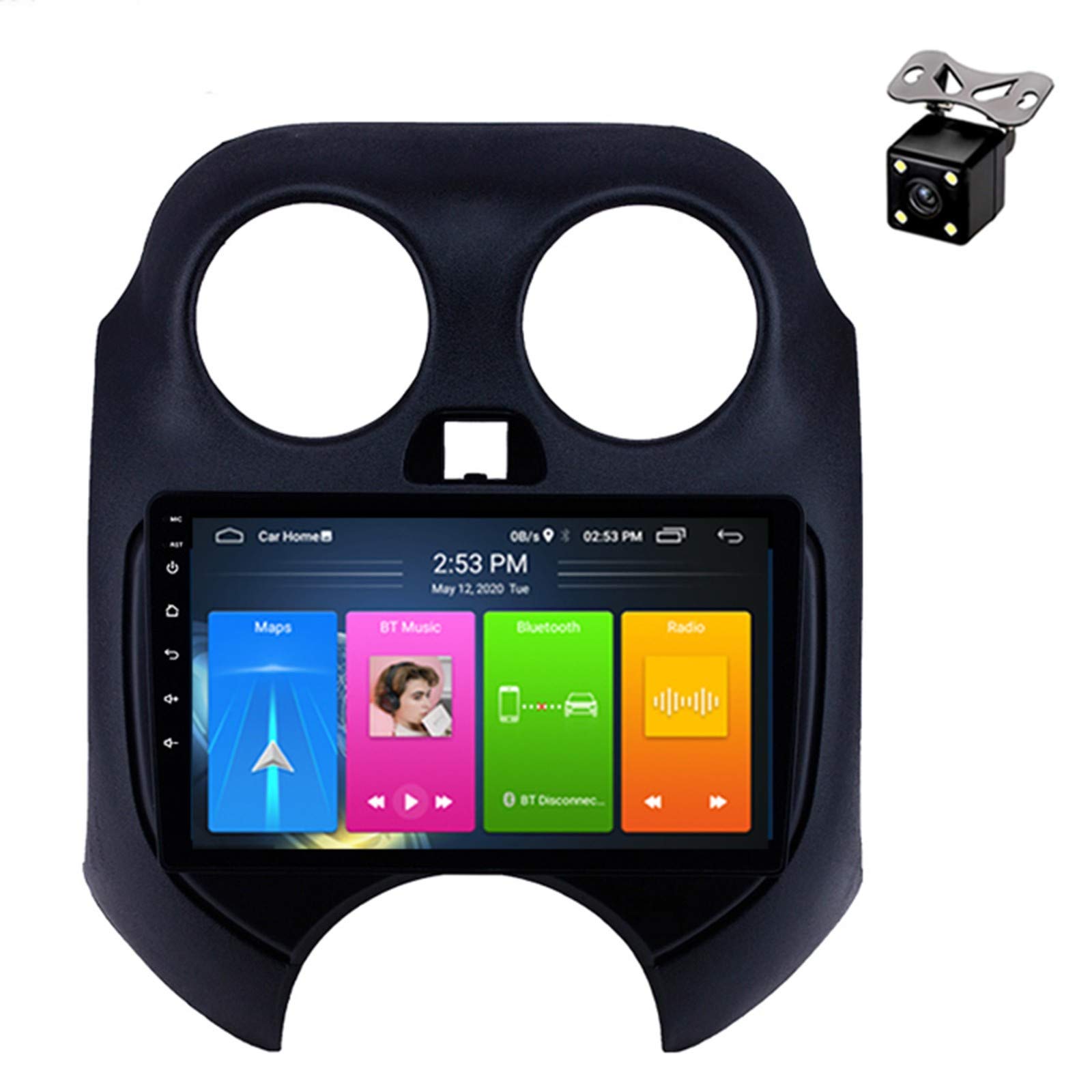 Radio multimedia para coche con Android 10 y Bluetooth para Nissan March