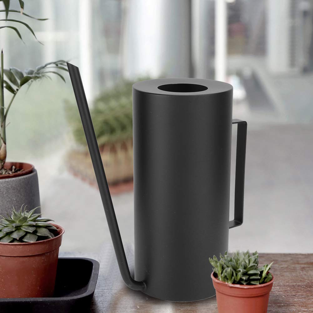 Annaffiatoio in Acciaio Inox a Becco Lungo Annaffiatoio con Manico Ergonomico Adatto per Giardini Interni da Esterno Innaffiare Piante 1. 5L