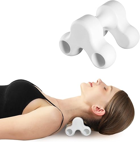 Miniatura 8 de Herramienta de liberación occipital, herramienta de masaje de punto de gatillo, masaje cervical de cuello manual para aliviar el dolor, tejido Negro