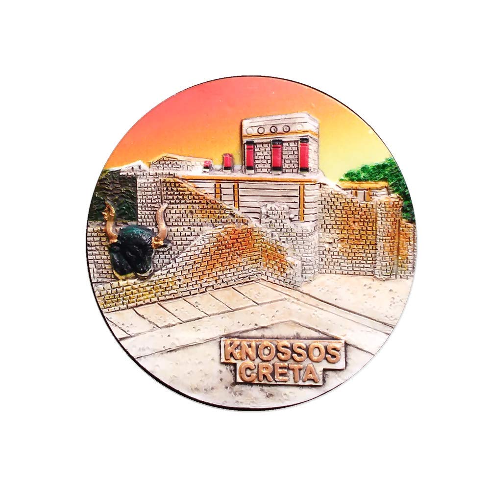 Knossos Crete Greece 3D Fridge Magnet Travel Souvenir Gift Home Kitchen Decoration Crete Refrigerator Magnetic Sticker Collection