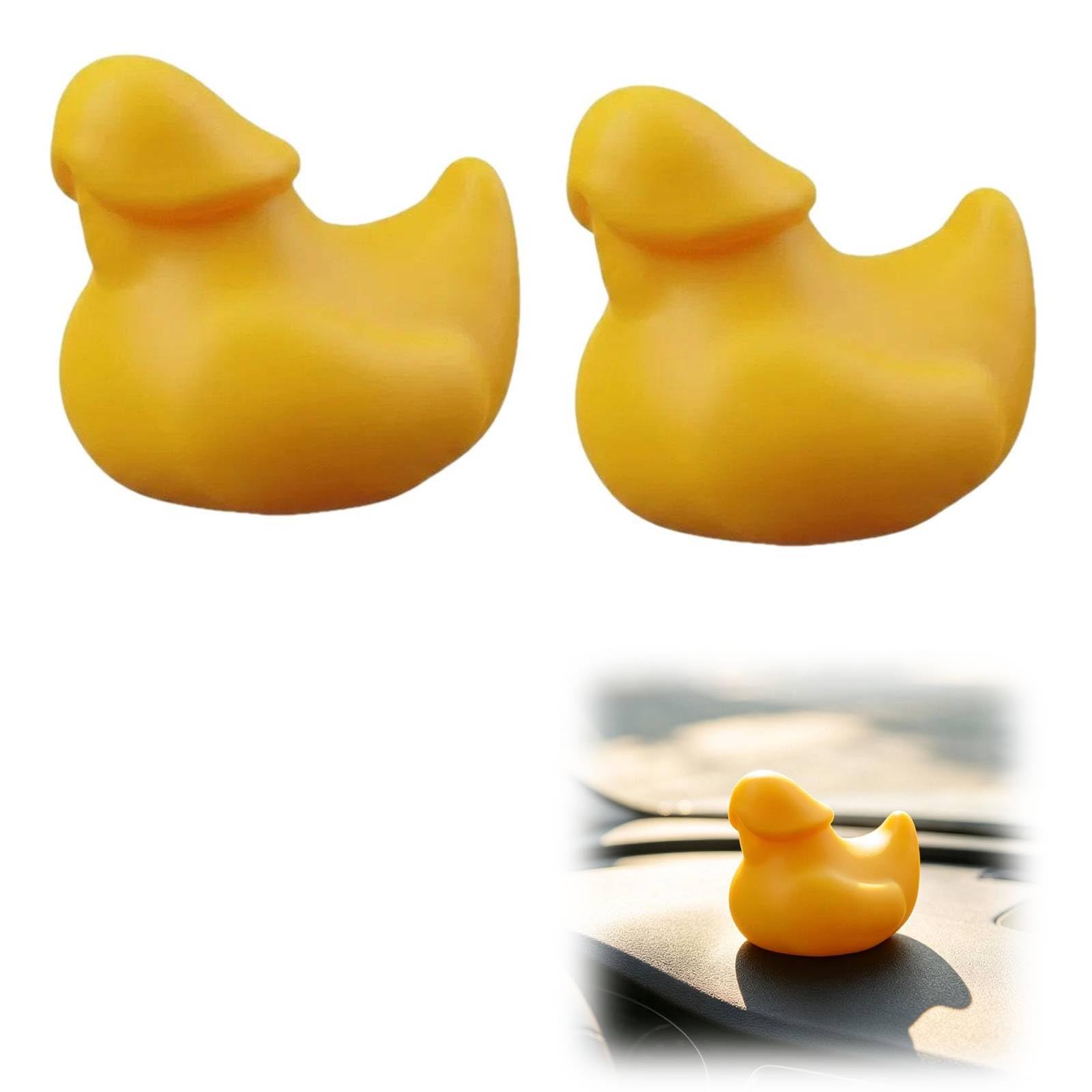 Funny Rubber Duck Dick, Humor Yellow Duck Prank Ornaments (2Pcs)