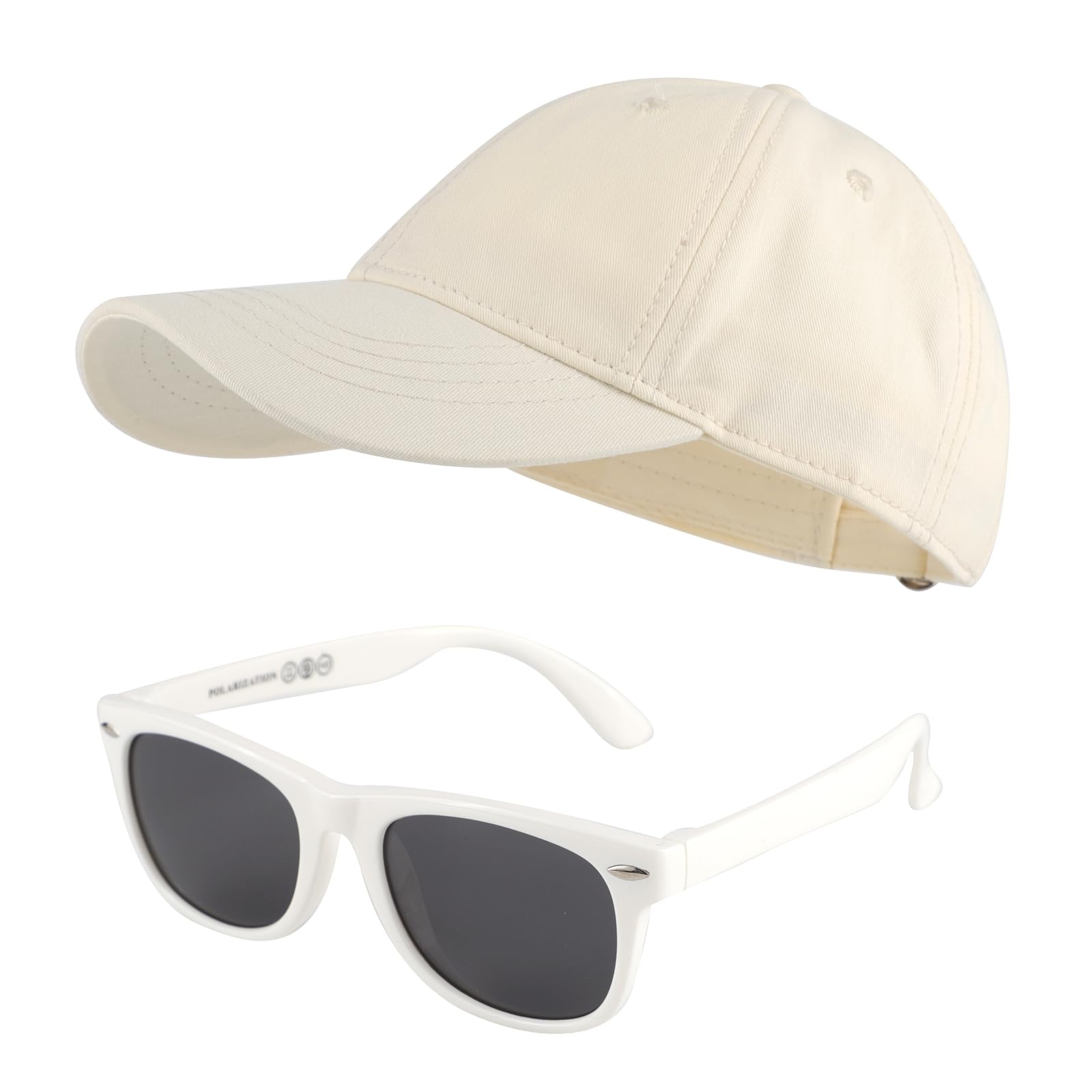 MK MATT KEELY Gorra Niño Gafas de Sol Niña 3-10 Años Set 2 Piezas Gorra Béisbol con Visera Protección UV Infantiles Verano para Regalos