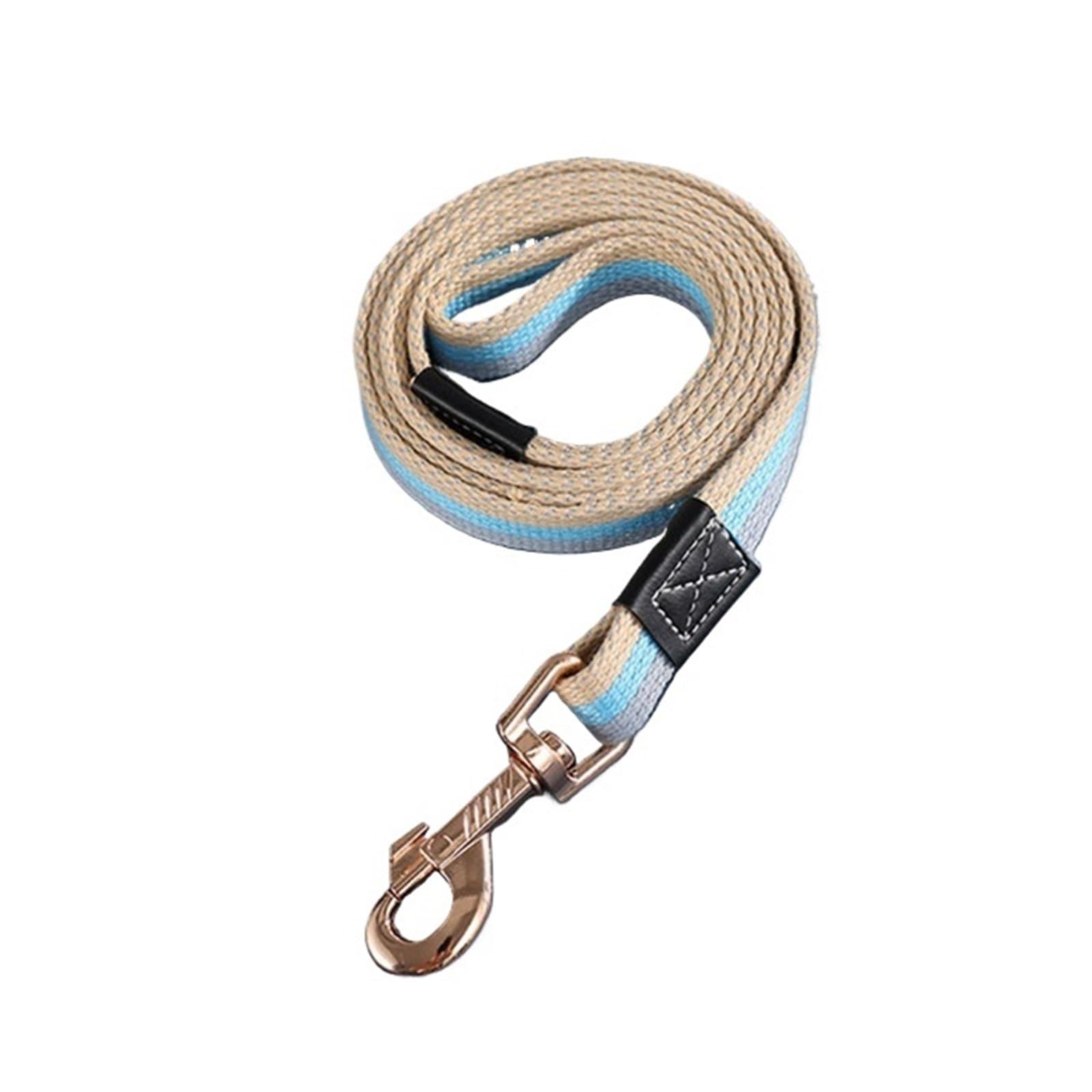 Laisse dressage chien pour stopper les tractions des petits et moyens chiens bleu 1.5m